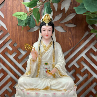 Tượng Quan Thế Âm Bồ Tát Ngồi Đài Sen